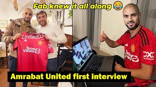 Amrabat Man United first interview and first trainning with Manchester United today