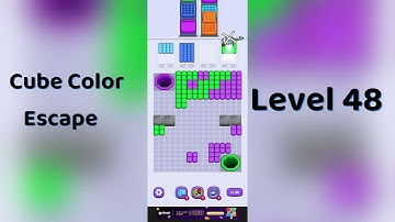 🧩 Cube Color Escape Level 48 Walkthrough | Step-by-Step Guide 🎮 | Go Answer