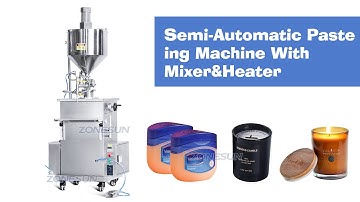 How to use ZS-WCHJ1 Semi-auto Paste Filling Machine With Mixer Heater