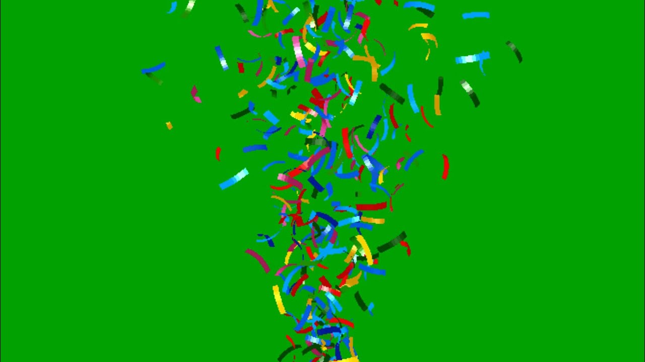 7 Awesome Confetti animation effects green screen | chroma key confetti ...