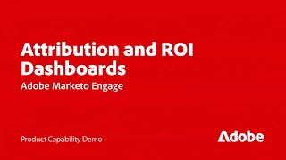 Analyze Attribution & ROI Impact with Insights in Marketo Engage | Adobe for Business