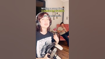 Writing a song from 3 RANDOM WORDS ✨
