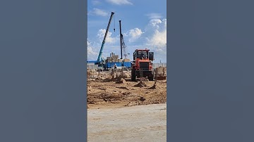 Technical backfill sand on stump column after casting concrete