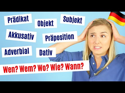 Learning German: The basis of the grammar in a sentence simply explained │ A2-B2