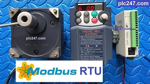 DVP 14SS2 "Modbus RTU" Fuji Frenic Tutorial