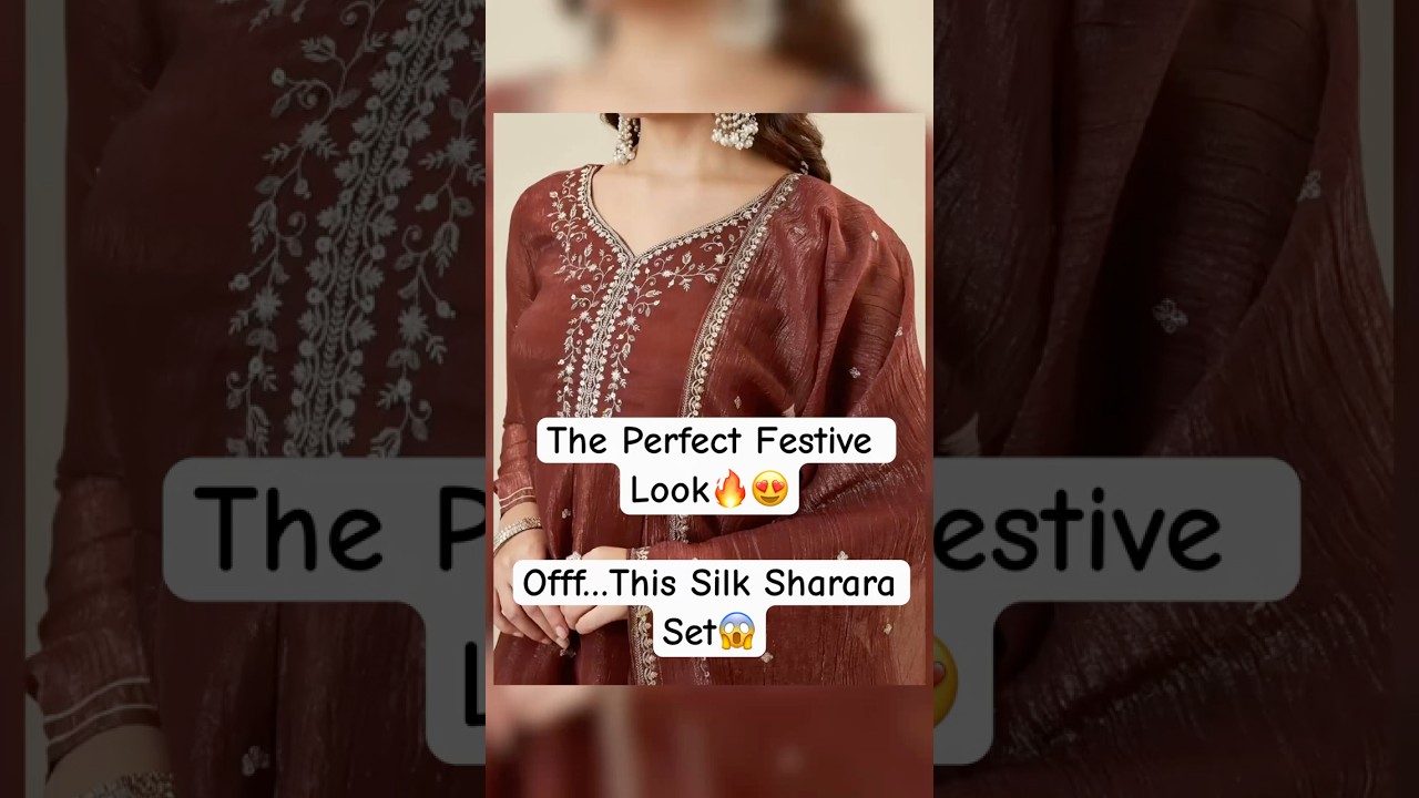 This Brown Ethnic Outfit is EVERYTHING! 😍 #amazonfinds #fashion #amazon #shorts #ootd