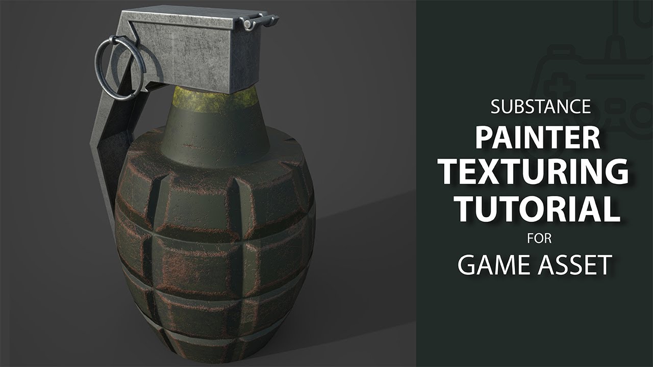 Grenade / Texturing  in Substance Painter  [Part_02]