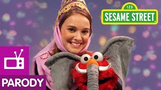 Sesame Street: Natalie Portman And Elmo Are Princess & Elephant