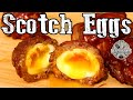 Oeuf Ecossais au Barbecue - INCROYABLE oeuf coulant dans une farce fumée ! 🥚🔥🏴󠁧󠁢󠁳󠁣󠁴󠁿