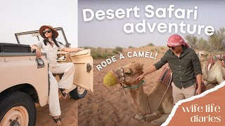 Favorite Day In Dubai! A Unique Desert Safari Tour + Drank Camel Milk 😅 | Wife Life Diaries