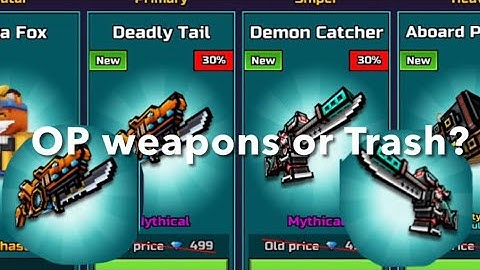 Pixel Gun 3d New Trader Van! OP weapons or Trash?