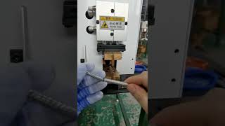 Wire harness processing equipment  agoShielding mesh cutting machine #Shielding mesh cutting machine