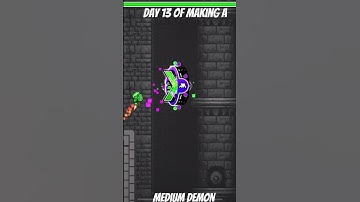 Day 13 of making a medium demon #geometrydash #capcut #gd #gmd #greenmonkegorillatag