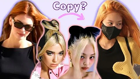 Jennie accused of copying Kendall Jenner and Dua Lipa - Jennie's new orange hair