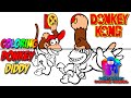 15   Mario and Donkey Kong Coloring Pages
