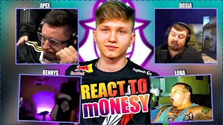 CS GO PROS & CASTERS REACT TO MONESY PLAYS 2022