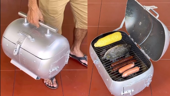 How to Make a BBQ Oven with a Gas Canister 