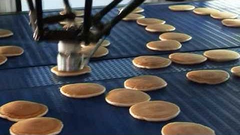 High Speed Pancake stacking with Flexpicker Robots