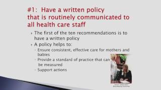 Maryland Hospital Breastfeeding Training Module: Session 1