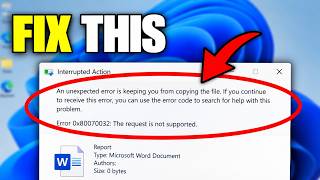 How To Fix An Unexpected Error Is Keeping You From Copying File (Quick Guide)