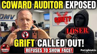 Bystander Confronts Masked First Amendment Auditor At DMV