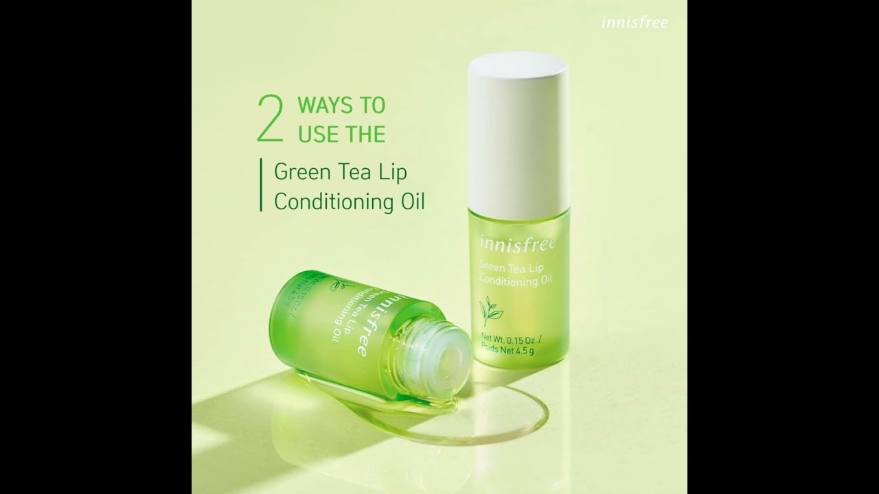 innisfree Green Tea Lip Conditioning Oil inniTips YouTube