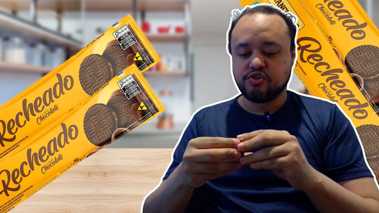 Experimentei o Biscoito Recheado Rancheiro de Chocolate Com Chocolate Vegano