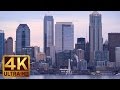 Seattle 4K UHD Cityscape | View From Alki Beach with Sailing Ships Views - Trailer