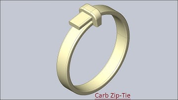 Carb Zip-Tie (Solid Edge Tutorial)