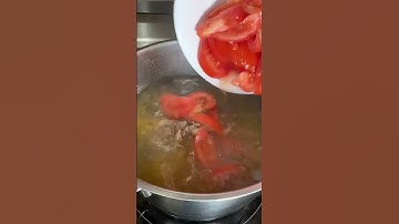 Resep sup daging sapi sederhana #shorts