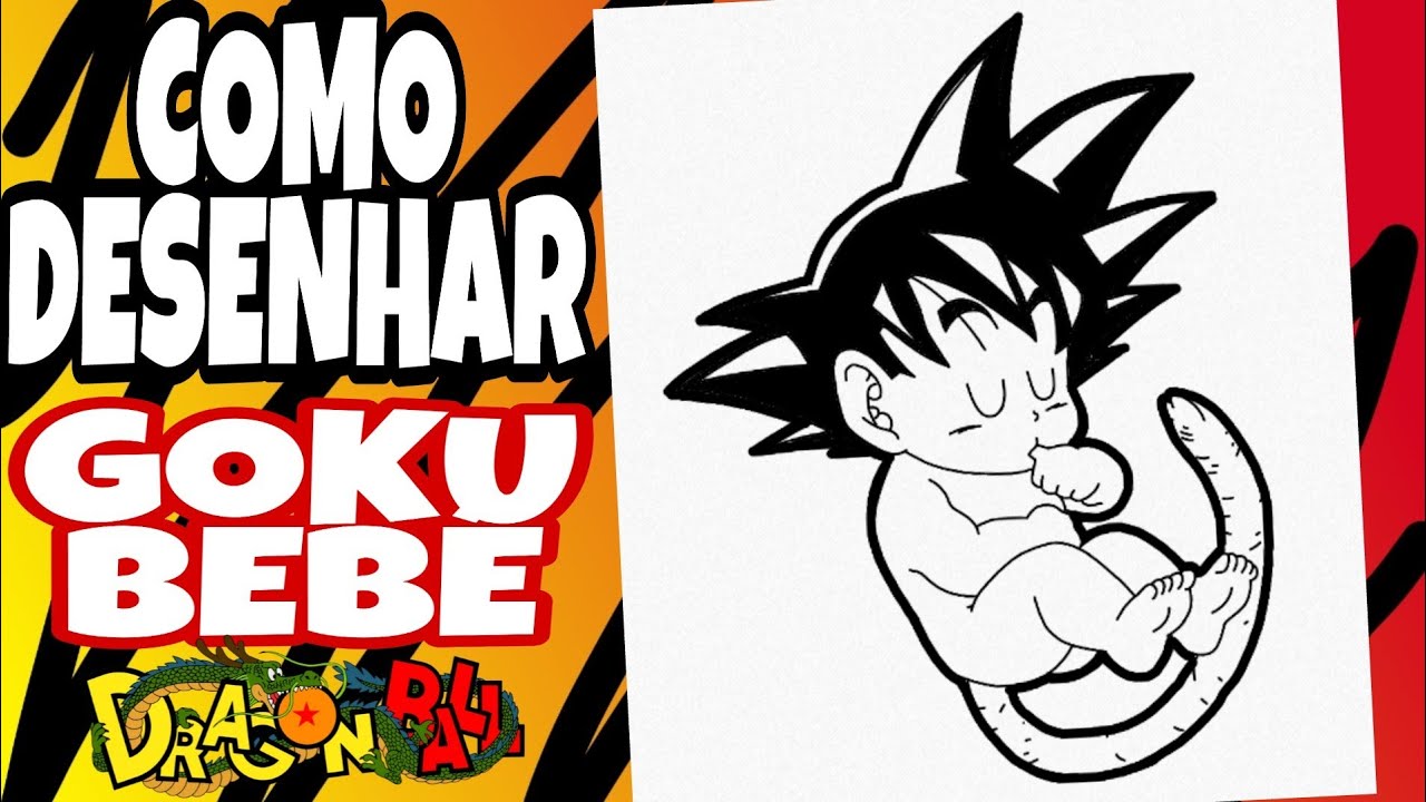 COMO DESENHAR O GOKU CRIANÇA DE DRAGON BALL – Blog Desenhistazinhos Kids