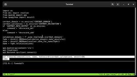 Demo: FreeIPA ACME service and Certbot DNS validation