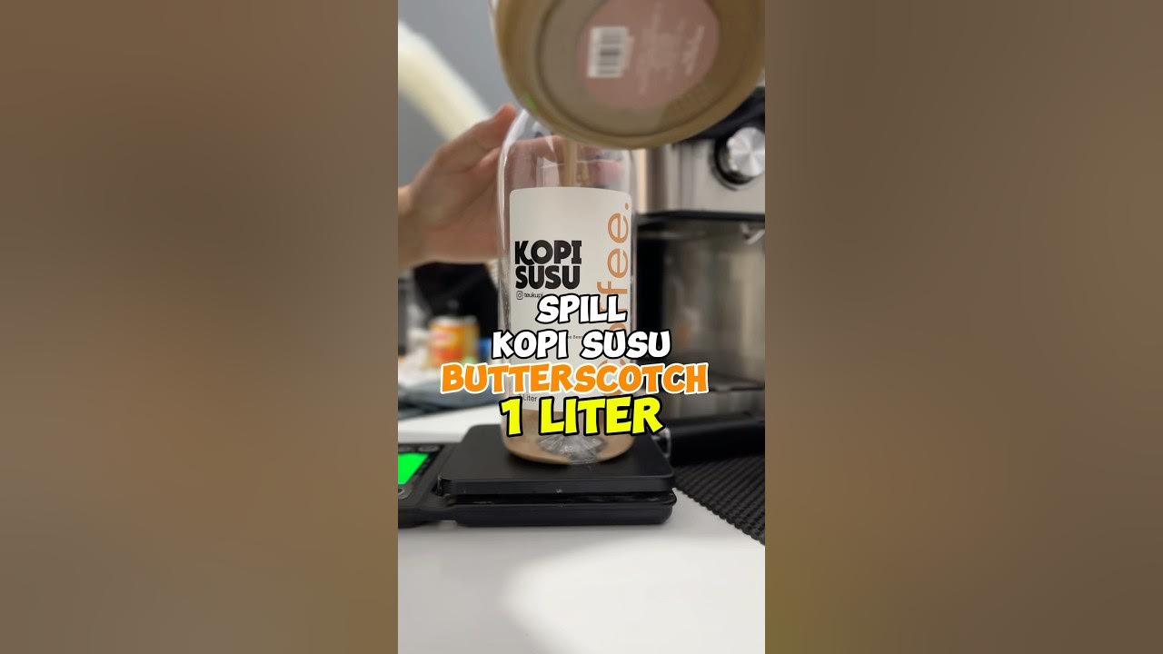 Spill kopi susu butterscotch 1 Liter #resepkopi #butterscotch #kopisusu Spill kopi susu butterscotch 1 Liter #resepkopi #butterscotch #kopisusu