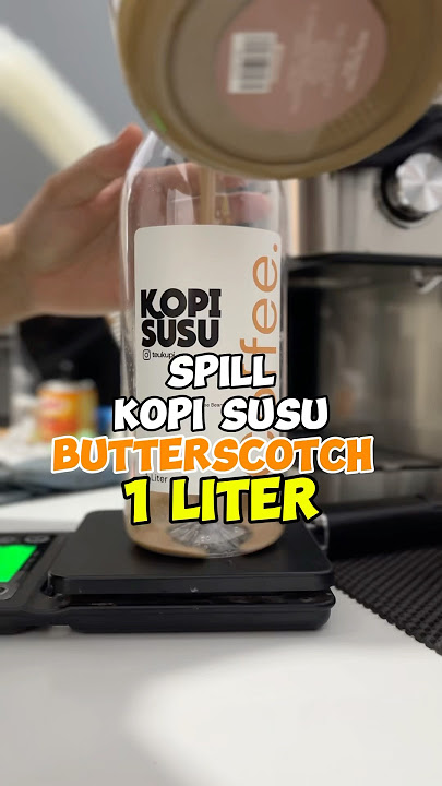 Spill kopi susu butterscotch 1 Liter #resepkopi #butterscotch #kopisusu