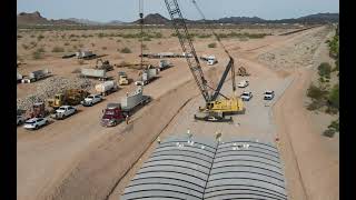 Contech Engineered Solutions - CON/SPAN Installation at Pinal County Magma Rd