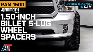 2012-2018 RAM 1500 Mammoth 1.50-Inch Billet 5-Lug Wheel Spacers Review & Install