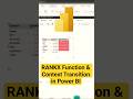 RANKX Function & Context Transition in Power BI #powerbi #dax #powerbitutorial #ranking #rankx #fyp