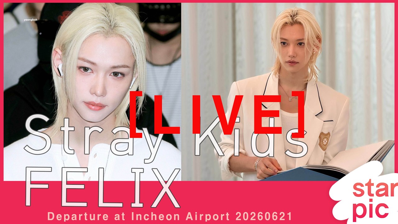 LIVE] Stray Kids FELIX Departure at Incheon Airport 20260621 - YouTube