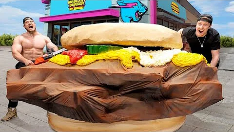 I Built The World's Largest MrBeast Burger