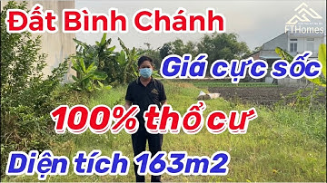 ĐẤT BÌNH CHÁNH 3km | KẸT NGÂN HÀNG BÁN GẤP GIÁ RẺ | ĐINH ĐỨC THIỆN - CHỢ CẦU TRÀM VÀO 800m