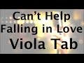 Learn cant help falling in love by elvis on viola  how to play tutorial