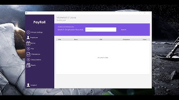 Java Netbeans  UI Design || PayRoll Dashboard