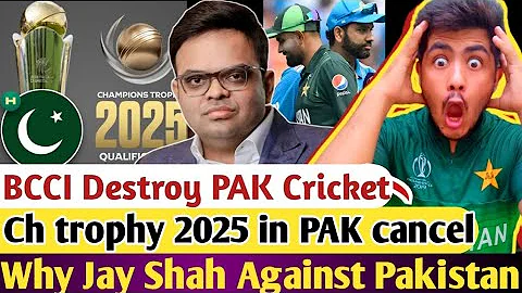 PAK Crying Jay Shah Destroy PAKISTAN Cricket CHAMPION TROPHY 2025 cancelled again but Why
