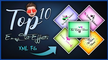 Alight motion emoji text xml / new emoji text animation alight motion