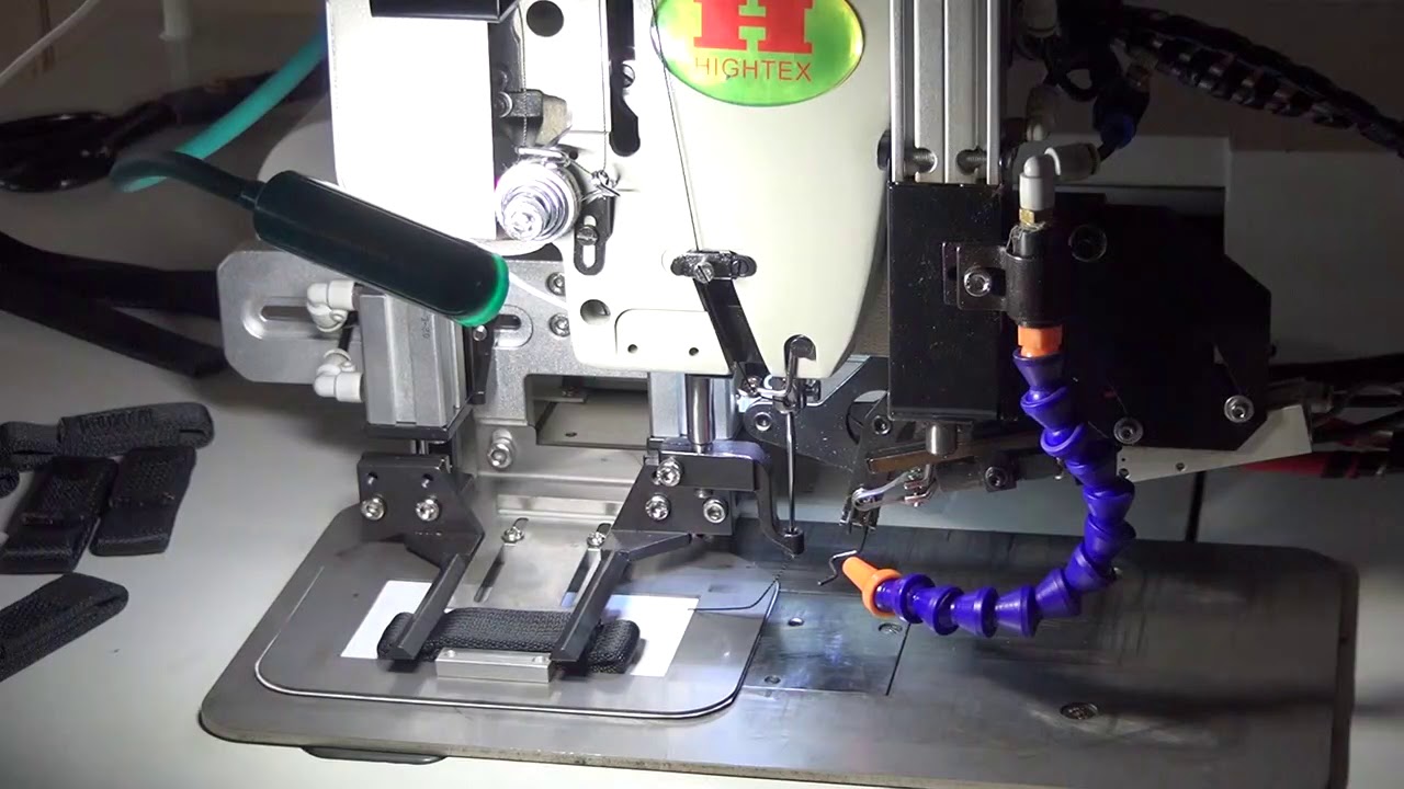 Sewing webbing harness by heavy duty pattern stitching machine YouTube