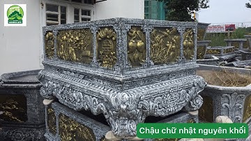 Chậu hình chữ nhật đẹp giá rẻ nhất ở Bình Dương - Hotline 0944353629 #chauchunhat #chauhinhchunhat