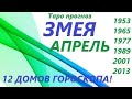 АПРЕЛЬ 2021 для рождённых в год ЗМЕИ👍 таро прогноз 12 домов гороскопа! 🌷