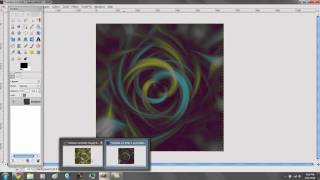 How to make a swirl effect in GIMP