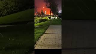 #Пожар из-за #салюта в #Шымкенте