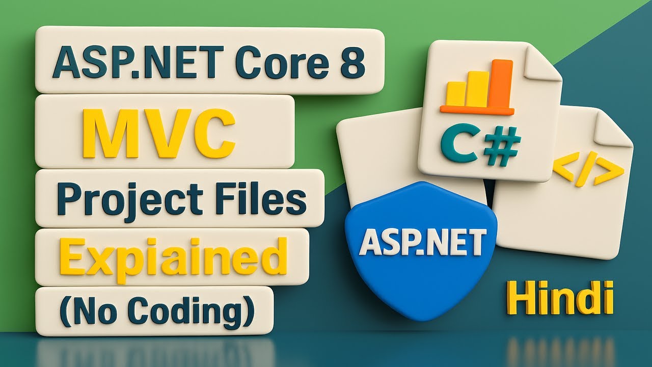 ASP.NET Core 8 MVC Project Files Explained Step-by-Step (No Coding) | Complete Beginner’s Guide